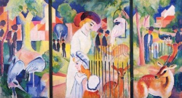 Un expresionista de jardín zoológico Pinturas al óleo